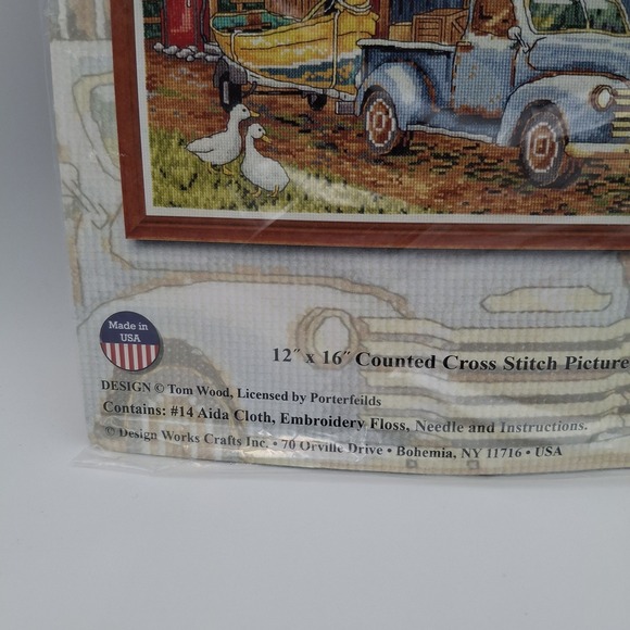 Design Works‎ Bait and Tackle Counted Cross Stitch Kit No. 3437 Truck Geese